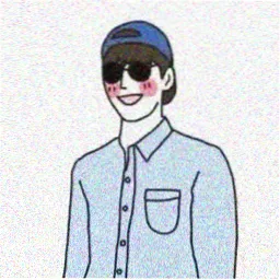 配乐人纪南的人物头像插画